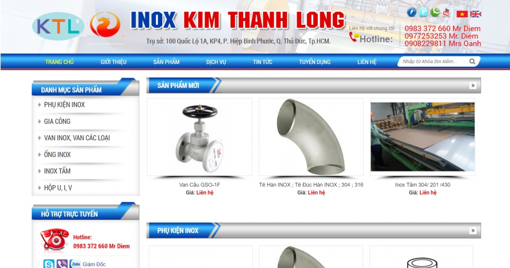 Cắt inox dài mỏng